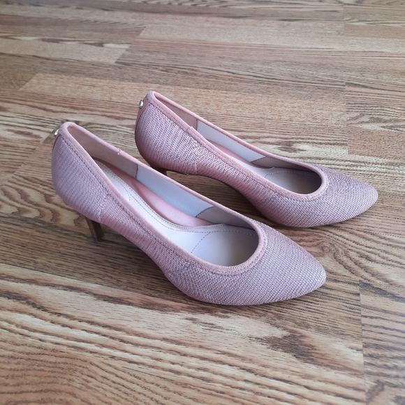 Taryn Rose Tess Pink Dusty Rose Mesh Closed Shoes Heel Pump Size size 10B - Picture 5 of 12